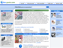 Tablet Screenshot of idee-prets.com
